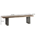 Baltic Live Edge Large Bench - Image 6