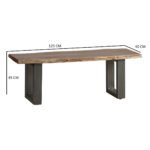 Baltic Live Edge Medium Bench - Image 5