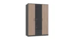 Bampton 3 Door 2 Drawer Wardrobe with Glass Door