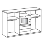 Blandford 300cm 2 Door Sliding Wardrobe