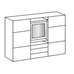 Blandford 300cm 2 Door Sliding Wardrobe