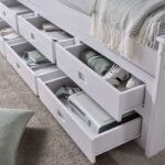 Nova White Wooden 6 Drawer Bed - Image 5