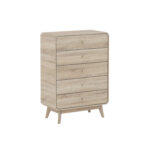 BR15 5 Drawer Chest - Light Oak - Image 2