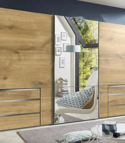 Chesham 3 Door 6 Drawer Wardrobe with Mirror