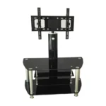 Clun Cantilever Glass TV Stand with Bracket