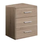 Corbridge 3 Drawer Bedside Table - Image 2