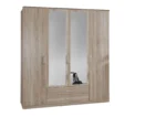 Corbridge 4 Door 2 Drawer Wardrobe with Mirrors
