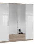 Corbridge 4 Door 2 Drawer Wardrobe with Mirrors
