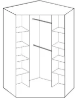 Corbridge Corner Wardrobe