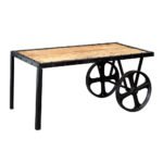 Cosmo Industrial Cart Coffee Table - Image 2