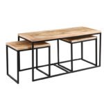 Cosmo Industrial John Long Coffee Table Set - Image 2