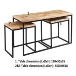 Cosmo Industrial John Long Coffee Table Set - Image 4