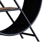 Cosmo Industrial Round Open Bookcase - Image 3