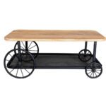 Craft Wheel Coffee Table - Image 3
