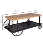 Craft Wheel Coffee Table - Image 5