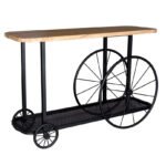 Craft Wheel Console Table