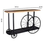 Craft Wheel Console Table - Image 5