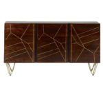 Dark Gold Extra Large Sideboard 3 Drawers and 2 Doors - Image 4