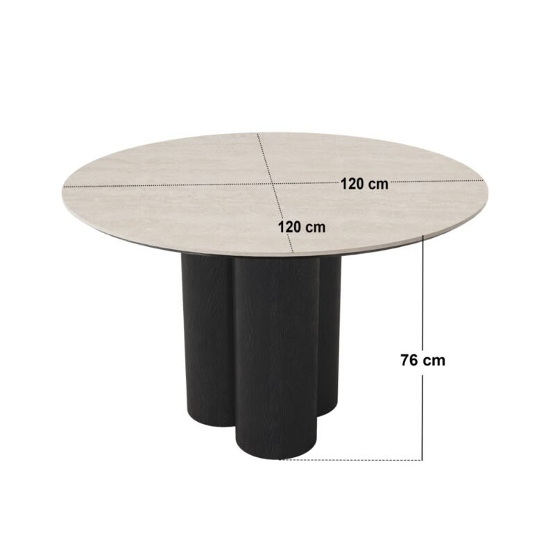 Deko Dining Table with 4 Aiko Green Chairs Set