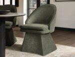Deko Dining Table with 4 Aiko Green Chairs Set