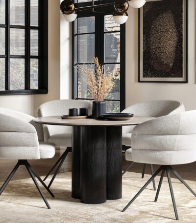Deko Dining Table with 4 Eira Chairs Set