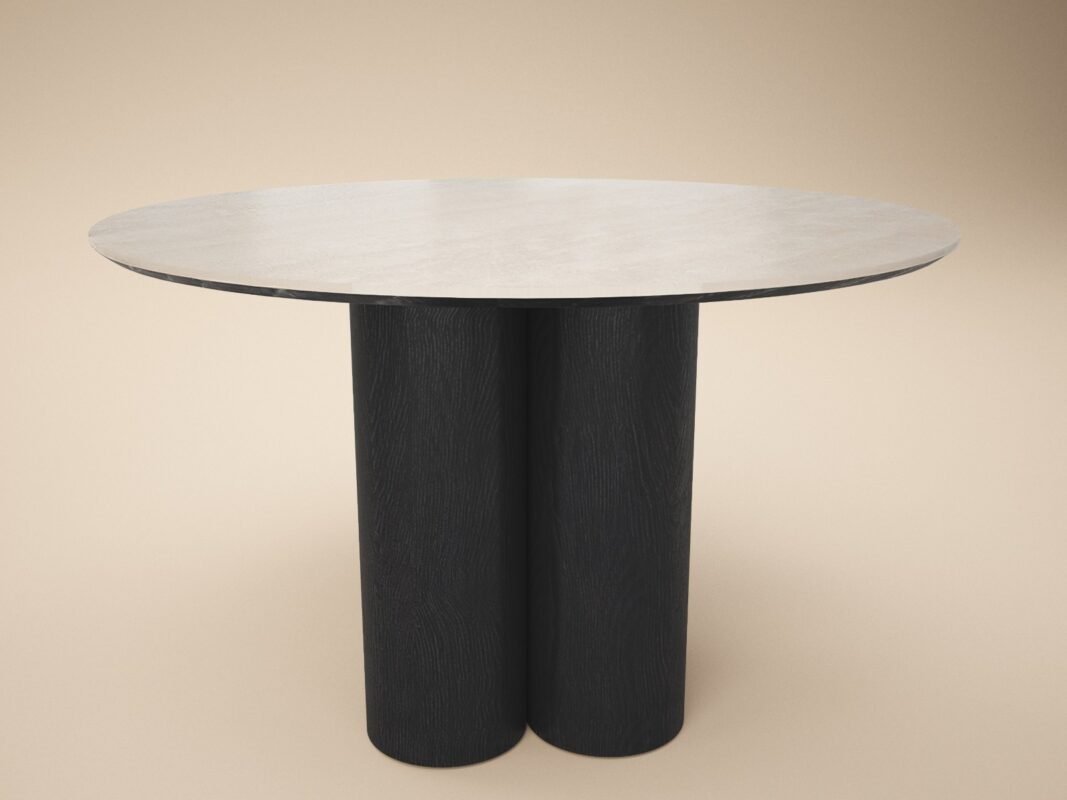 Deko Dining Table with 4 Vito Chairs Set