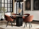 Deko Dining Table with 4 Vito Chairs Set
