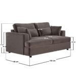 Drew 2 Seater Velvet Sofa
