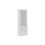 Kudl 3 Drawer Open Wardrobe - White - Image 3