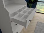 Kudl 3 Drawer Open Wardrobe - White - Image 2