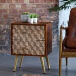 Edison 2 Drawer Side Table