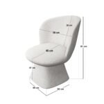 Elin Dining Table with 4 Aiko Chairs Set