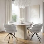 Elin Dining Table with 4 Eira Chairs Set