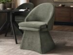 Emil Glass Dining Table with 4 Aiko Chairs Set