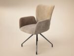 Emil Glass Dining Table with 4 Kora Chairs Set