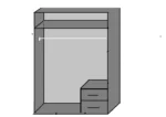 Evesham 2 Door 2 Drawer Wardrobe