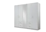 Filey 5 Door 4 Drawer Wardrobe with Mirror