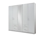 Filey 5 Door 4 Drawer Wardrobe with Mirror