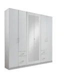 Filey 6 Door 4 Drawer Wardrobe with Mirrors