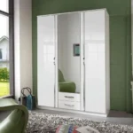 Glossop 3 Door Gloss White Wardrobe