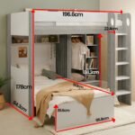 Hampton High Sleeper with Wardrobe