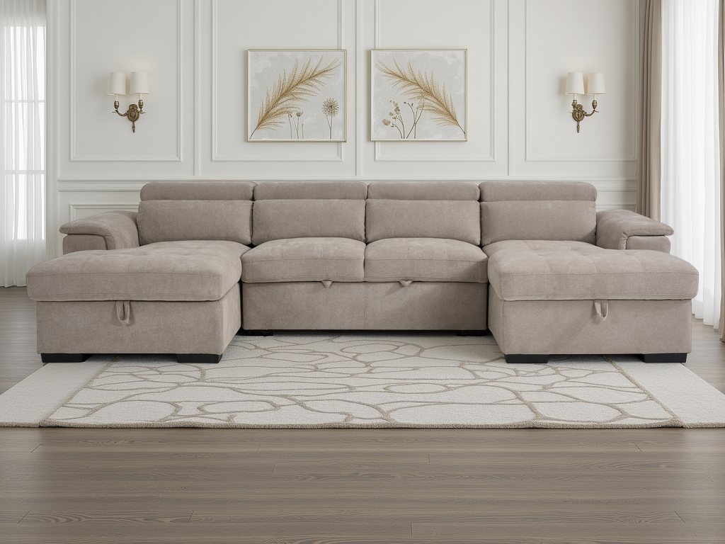 Harbury U Shape Corner Sofa Bed