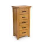 Haworth 5 Drawer Slim Chest