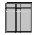 Holmfirth 5 Door Wardrobe with Mirrors