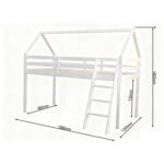 Jinsen Mid Sleeper House Bed - Image 5