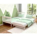 Jinsen Single Bed with Pull Out Trundle
