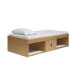 Low Single 3ft Cabin Bed - Oak Effect - Image 2