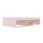 Low Single 3ft Cabin Bed - Pink and Oak - Image 3