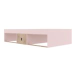 Low Single 3ft Cabin Bed - Pink and Oak - Image 4