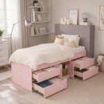 Captain's Single 3ft Cabin Bed - Pink